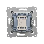SIMON 54 WMDL-011xxx-046 Łącznik jednobiegunowy z podświetleniem LED (moduł) 10AX, 250V~, szybkozłącza; brąz mat