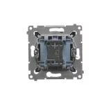 SIMON 54 WMDL-011x2x-049 Łącznik jednobiegunowy z podświetleniem LED (moduł) 16AX, 250V~, zaciski śrubowe; czarny mat