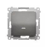 SIMON 54 WMDL-011xx1-048 Łącznik jednobiegunowy z sygnalizacją załączenia LED (moduł) 10AX, 250V~, szybkozłącza; antracyt
