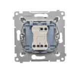 SIMON 54 WMDL-050xxx-043 Łącznik świecznikowy (moduł) 10AX, 250V~, szybkozłącza; srebrny mat