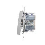 SIMON 54 WMDL-050xxx-043 Łącznik świecznikowy (moduł) 10AX, 250V~, szybkozłącza; srebrny mat