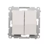 SIMON 54 WMDL-050x2x-011 Łącznik świecznikowy (moduł) 16AX, 250V~, zaciski śrubowe; biały