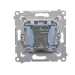 SIMON 54 WMDL-551x2x-011 Łącznik świecznikowy z podświetleniem LED i do wersji IP44 (moduł) 16AX, 250V~, zaciski śrubowe; biały Posiada wkładkę DU1W