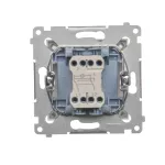 SIMON 54 WMDL-071xxx-011 Łącznik krzyżowy z podświetleniem LED (moduł) 10AX, 250V~, szybkozłącza; biały