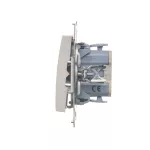 SIMON 54 WMDL-071xxx-011 Łącznik krzyżowy z podświetleniem LED (moduł) 10AX, 250V~, szybkozłącza; biały