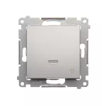SIMON 54 WMDL-071xxx-043 Łącznik krzyżowy z podświetleniem LED (moduł) 10AX, 250V~, szybkozłącza; srebrny mat