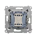 SIMON 54 WMDL-060xxx-046 Łącznik schodowy (moduł) 10AX, 250V~, szybkozłącza; brąz mat