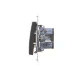 SIMON 54 WMDL-060x2x-049 Łącznik schodowy (moduł) 16AX, 250V~, zaciski śrubowe; czarny mat