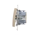 SIMON 54 WMDL-061xxx-044 Łącznik schodowy z podświetleniem LED (moduł) 10AX, 250V~, szybkozłącza; złoty mat