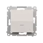 SIMON 54 WMDL-061x2x-011 Łącznik schodowy z podświetleniem LED (moduł) 16AX, 250V~, zaciski śrubowe; biały