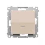 SIMON 54 WMDL-061x2x-041 Łącznik schodowy z podświetleniem LED (moduł) 16AX, 250V~, zaciski śrubowe; kremowy