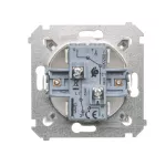 SIMON 54 WMDL-0602xx-046 Łącznik schodowy podwójny (moduł) 10AX, 250V~, zaciski śrubowe; brąz mat
