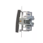 SIMON 54 WMDL-0602xx-046 Łącznik schodowy podwójny (moduł) 10AX, 250V~, zaciski śrubowe; brąz mat