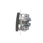 SIMON 54 WMDL-0612xx-048 Łącznik schodowy podwójny z podświetleniem (moduł) 10AX, 250V~, zaciski śrubowe; antracyt