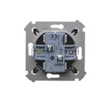 SIMON 54 WMDL-0612xx-049 Łącznik schodowy podwójny z podświetleniem (moduł) 10AX, 250V~, zaciski śrubowe; czarny mat