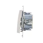 SIMON 54 WMDL-0702xx-011 Łącznik krzyżowy podwójny (moduł) 10AX, 250V~, szybkozłącza; biały