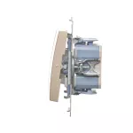 SIMON 54 WMDL-0702xx-044 Łącznik krzyżowy podwójny (moduł) 10AX, 250V~, szybkozłącza; złoty mat