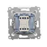 SIMON 54 WMDL-020xxx-011 Łącznik dwubiegunowy (moduł) 10AX, 250V~, szybkozłącza; biały