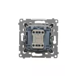 SIMON 54 WMDL-020xxx-049 Łącznik dwubiegunowy (moduł) 10AX, 250V~, szybkozłącza; czarny mat