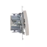 SIMON 54 WMDL-021xxx-011 Łącznik dwubiegunowy z podświetleniem LED (moduł) 10AX, 250V~, szybkozłącza; biały