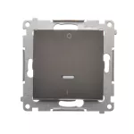 SIMON 54 WMDL-021xxx-046 Łącznik dwubiegunowy z podświetleniem LED (moduł) 10AX, 250V~, szybkozłącza; brąz mat