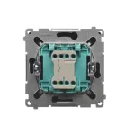 SIMON BASIC WMUL-010xxx-G011 Łącznik jednobiegunowy (moduł) 10AX, 250V~, szybkozłącza; grafit matowy