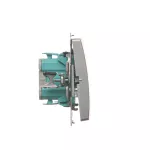 SIMON BASIC WMUL-010xxx-4011 Łącznik jednobiegunowy (moduł) 10AX, 250V~, szybkozłącza; srebrny mat