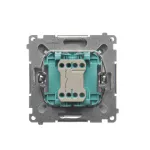 SIMON BASIC WMUL-010xxx-4011 Łącznik jednobiegunowy (moduł) 10AX, 250V~, szybkozłącza; srebrny mat