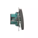 SIMON BASIC WMUL-010x2x-J011 Łącznik jednobiegunowy (moduł) 16AX, 250V~, zaciski śrubowe; stal inox