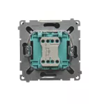 SIMON BASIC WMUL-011xxx-G011 Łącznik jednobiegunowy z podświetleniem LED (moduł) 10AX, 250V~, szybkozłącza; grafit matowy