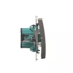 SIMON BASIC WMUL-050x2x-J011 Łącznik świecznikowy (moduł) 16AX, 250V~, zaciski śrubowe; stal inox