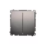 SIMON BASIC WMUL-050x2x-J011 Łącznik świecznikowy (moduł) 16AX, 250V~, zaciski śrubowe; stal inox