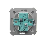SIMON BASIC WMUL-0602xx-J011 Łącznik schodowy podwójny (moduł) 10AX, 250V~, zaciski śrubowe; stal inox