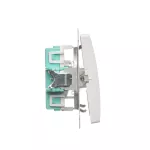 SIMON BASIC WMUL-070xxx-1011 Łącznik krzyżowy (moduł) 10AX, 250V~, zaciski śrubowe; biały