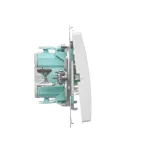 SIMON BASIC WMUL-071xxx-1011 Łącznik krzyżowy z podświetleniem LED (moduł) 10AX, 250V~, szybkozłącza; biały