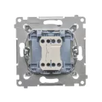 SIMON 54 WMDL-090xxx-043 Przycisk „dzwonek” (moduł) 10AX, 250V~, szybkozłącza; srebrny mat