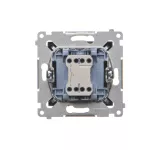SIMON 54 WMDL-090xxx-049 Przycisk „dzwonek” (moduł) 10AX, 250V~, szybkozłącza; czarny mat