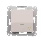 SIMON 54 WMDL-091x2x-011 Przycisk „dzwonek” z podświetleniem LED (moduł) 16AX, 250V~, zaciski śrubowe; biały