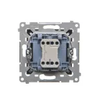 SIMON 54 WMDL-080xxx-049 Przycisk „światło” (moduł) 10AX, 250V~, szybkozłącza; czarny mat