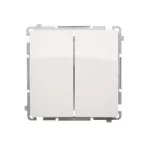 SIMON BASIC WMUL-051xxx-1011 Łącznik świecznikowy z podświetleniem LED (moduł) 10AX, 250V~, szybkozłącza; biały
