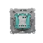 SIMON BASIC WMUL-051xxx-H011 Łącznik świecznikowy z podświetleniem LED (moduł) 10AX, 250V~, szybkozłącza; satynowy