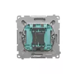 SIMON BASIC WMUL-090x2x-J011 Przycisk dzwonek (moduł) 16AX, 250V~, zaciski śrubowe; stal inox