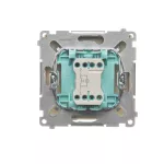 SIMON BASIC WMUL-091xxx-9011 Przycisk dzwonek z podświetleniem LED (moduł) 10AX, 250V~, szybkozłącza; beż