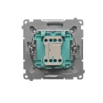 SIMON BASIC WMUL-080xxx-J011 Przycisk światło (moduł) 10AX, 250V~, szybkozłącza; stal inox