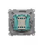 SIMON BASIC WMUL-080xxx-4011 Przycisk światło (moduł) 10AX, 250V~, szybkozłącza; srebrny mat