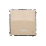SIMON BASIC WMUL-081xxx-9011 Przycisk światło z podświetleniem LED (moduł) 10AX, 250V~, szybkozłącza; beż