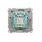 SIMON BASIC WMUL-0P1xxx-9011 Przycisk pojedynczy zwierny bez piktogramu z podświetleniem LED (moduł) 10AX, 250V~, szybkozłącza; beż