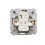 SIMON BASIC WMUL-021xxx-9011 Łącznik dwubiegunowy z podświetleniem LED (moduł) 10AX, 250V~, szybkozłącza; beż