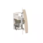 SIMON BASIC WMUL-021xxx-9011 Łącznik dwubiegunowy z podświetleniem LED (moduł) 10AX, 250V~, szybkozłącza; beż