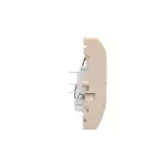 SIMON BASIC WMUL-0H1xx1-9011 Łącznik hotelowy pojedynczy z podświetleniem LED, Imax 10 (2) A; beż